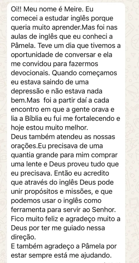 Depoimento de Meire